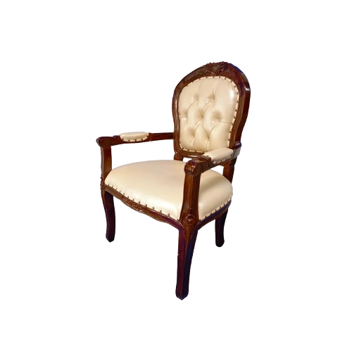 Kursi Arm Chair Oval Warna Coklat