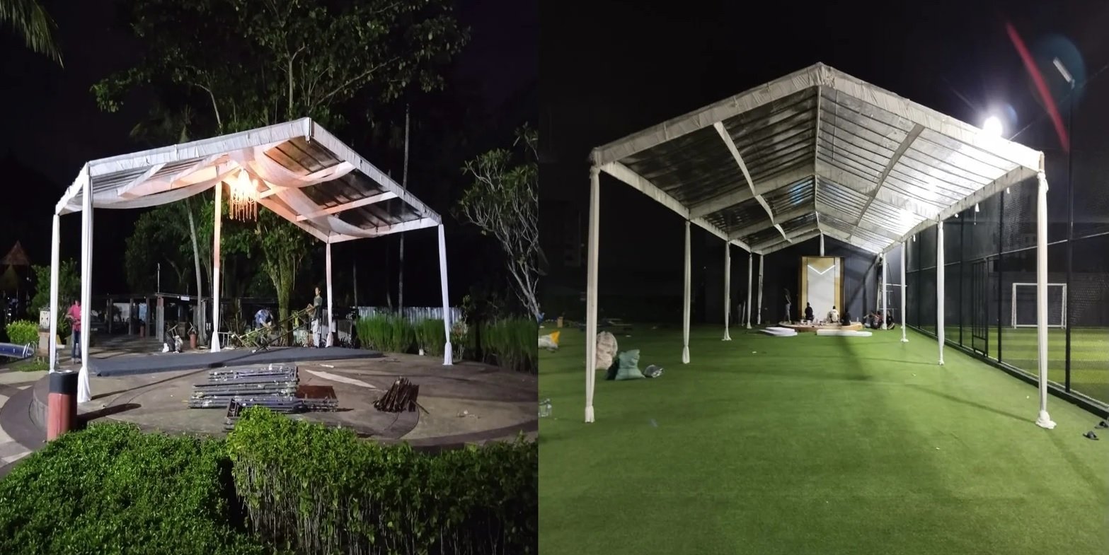 Tenda Semi Roder Transparan